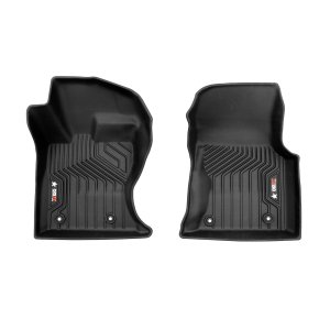 Land Rover Range Rover Velar Floor Mats - First Row - Omac - 3D Texan Premium TPE - Black - 2018